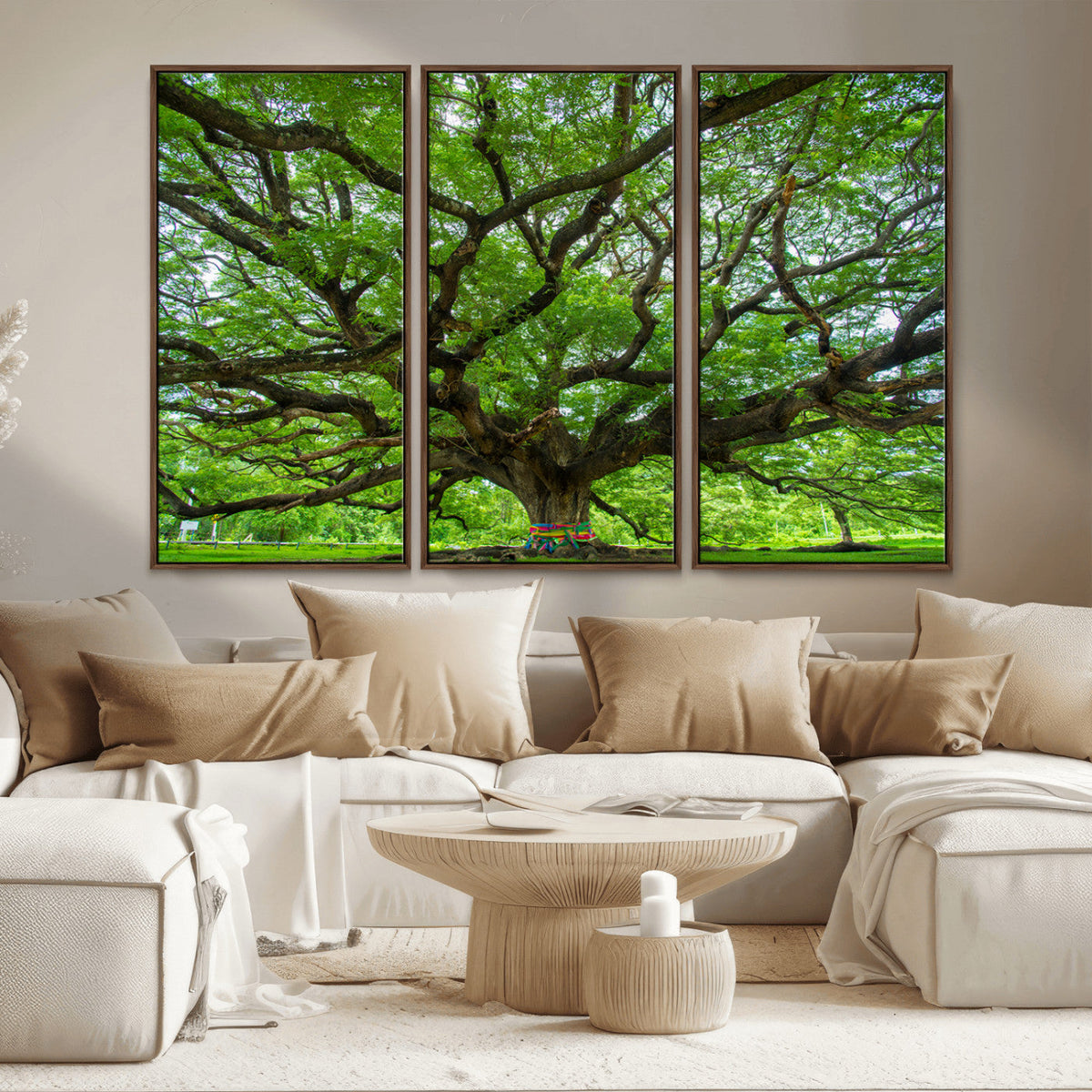 Angel Oak Tree Wall Art Canvas Print – Framed Majestic