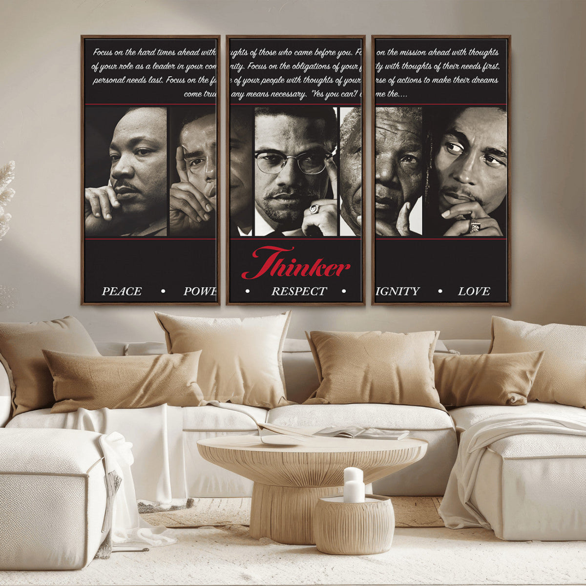 Thinkers of Wall Art Canvas Print - Inspirational Wall Art