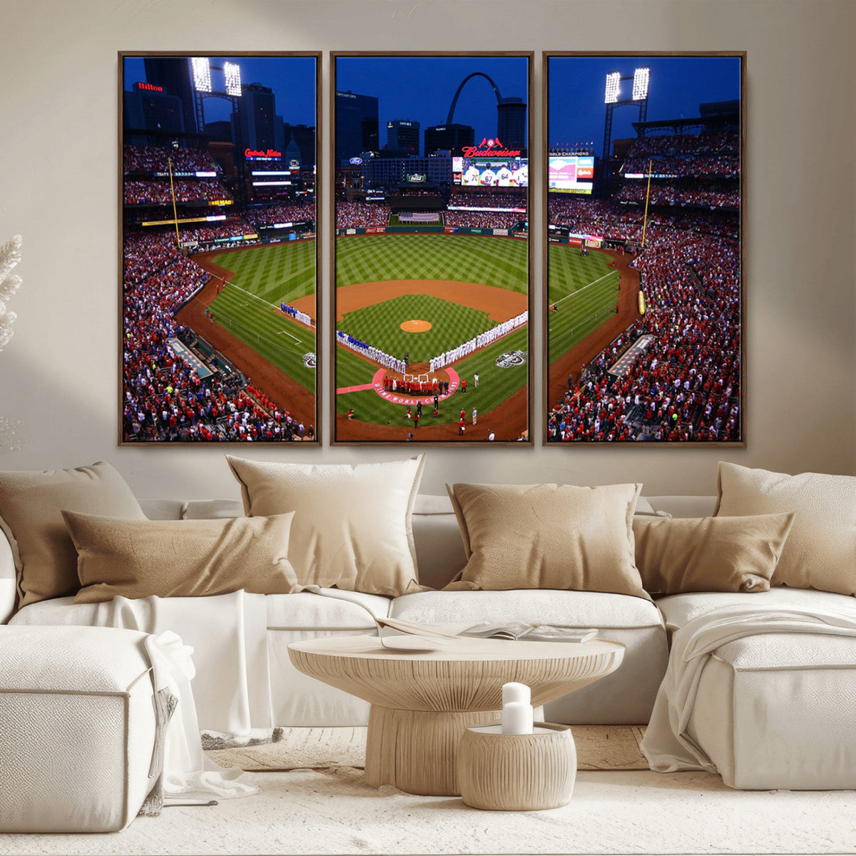 St. Louis Cardinals Baseball Team Print - Busch Stadium Wall