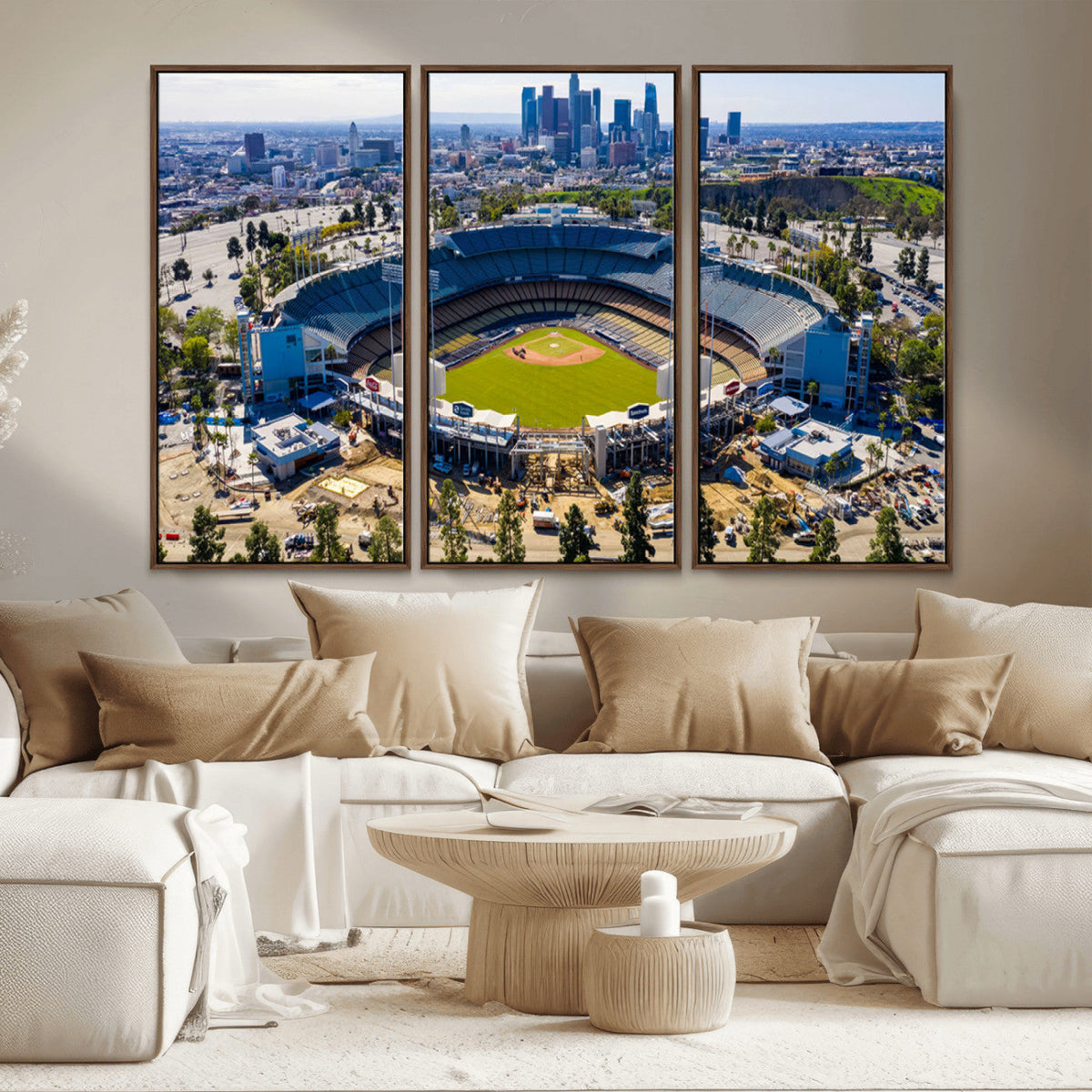Los Angeles Dodgers Dodger Stadium Wall Art Canvas Print -