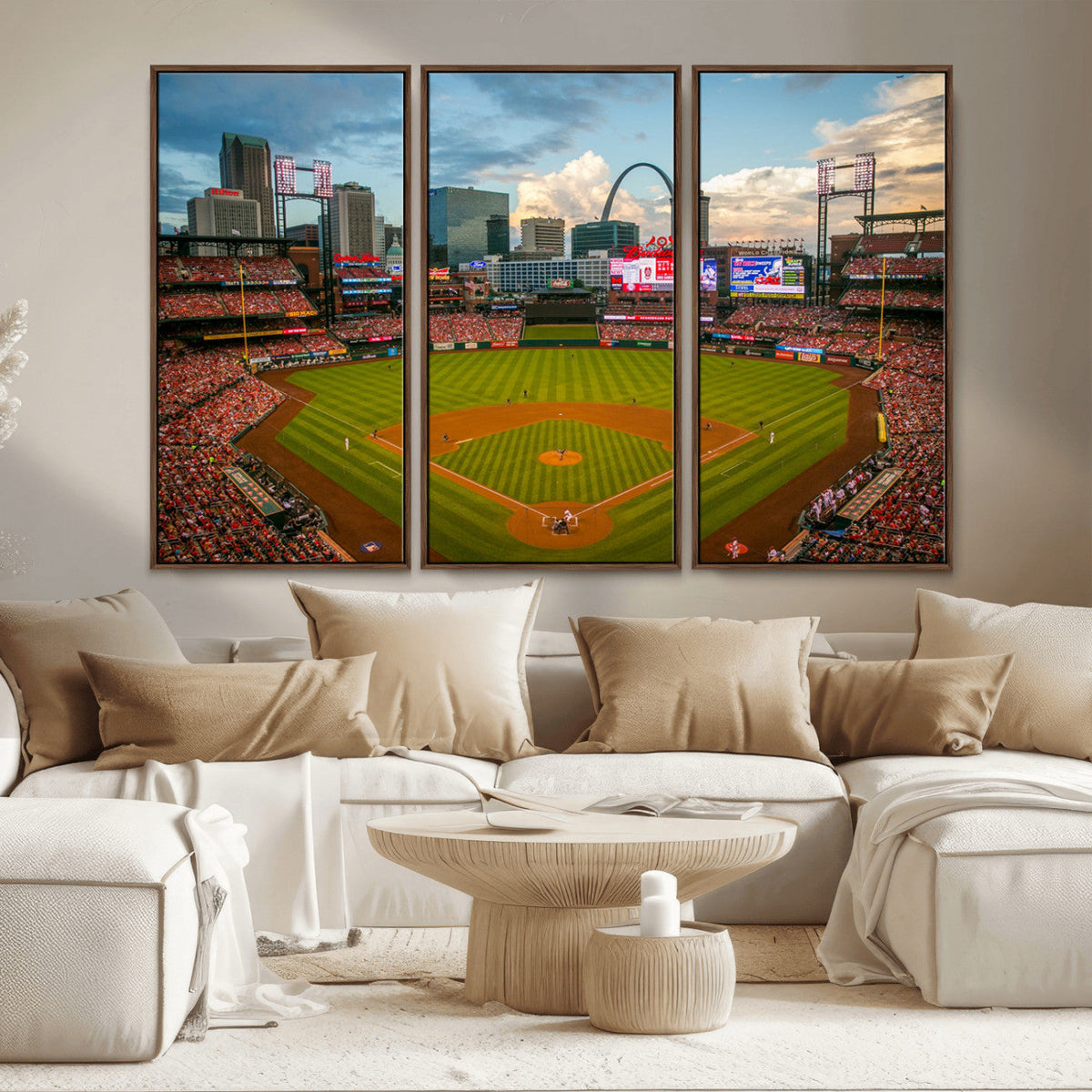 St. Louis Cardinals Baseball Team Print - Busch Stadium Wall
