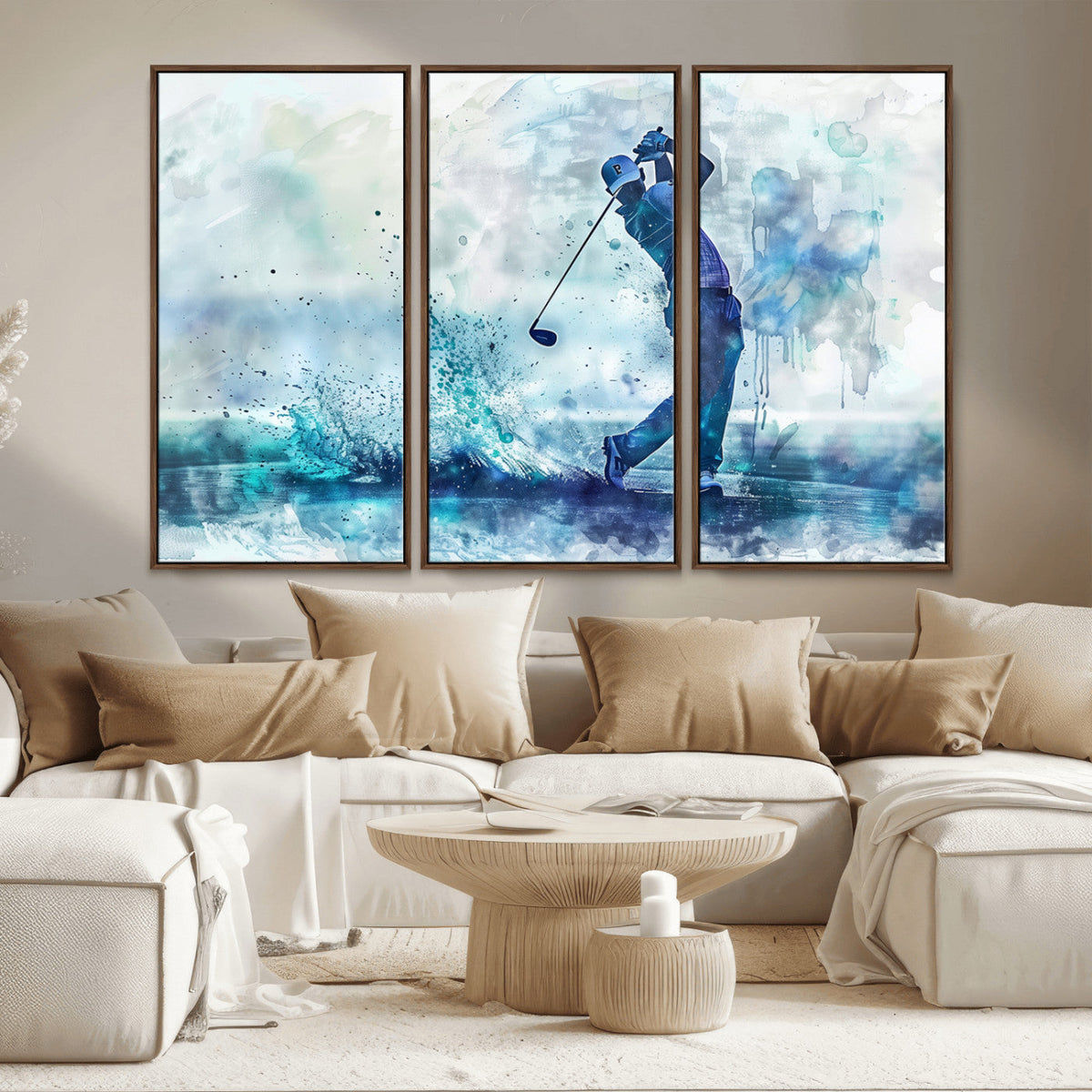 Golf Swing Wall Art Canvas Print - Sports-Inspired