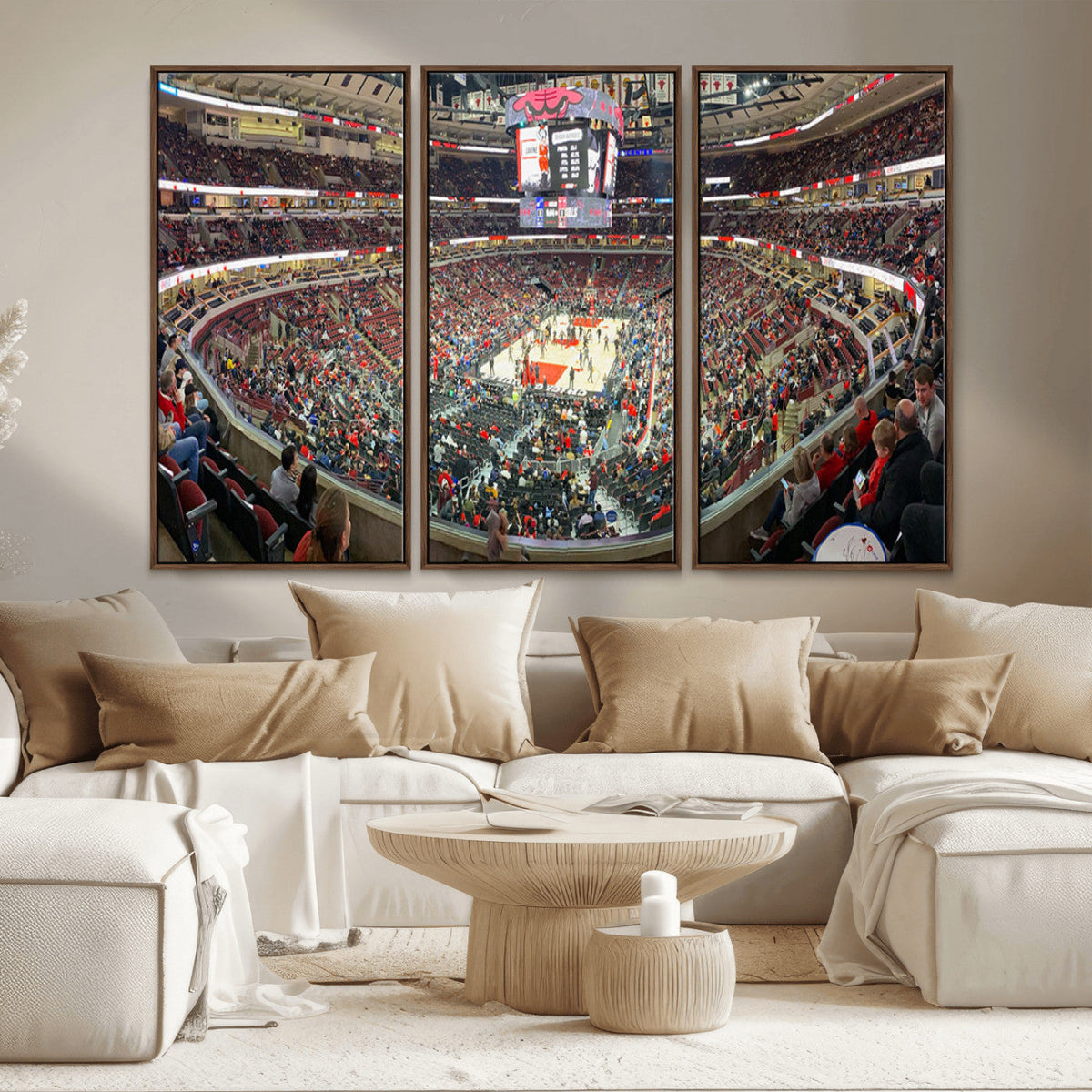 United Center Chicago Bulls Stadium Wall Art Canvas Print