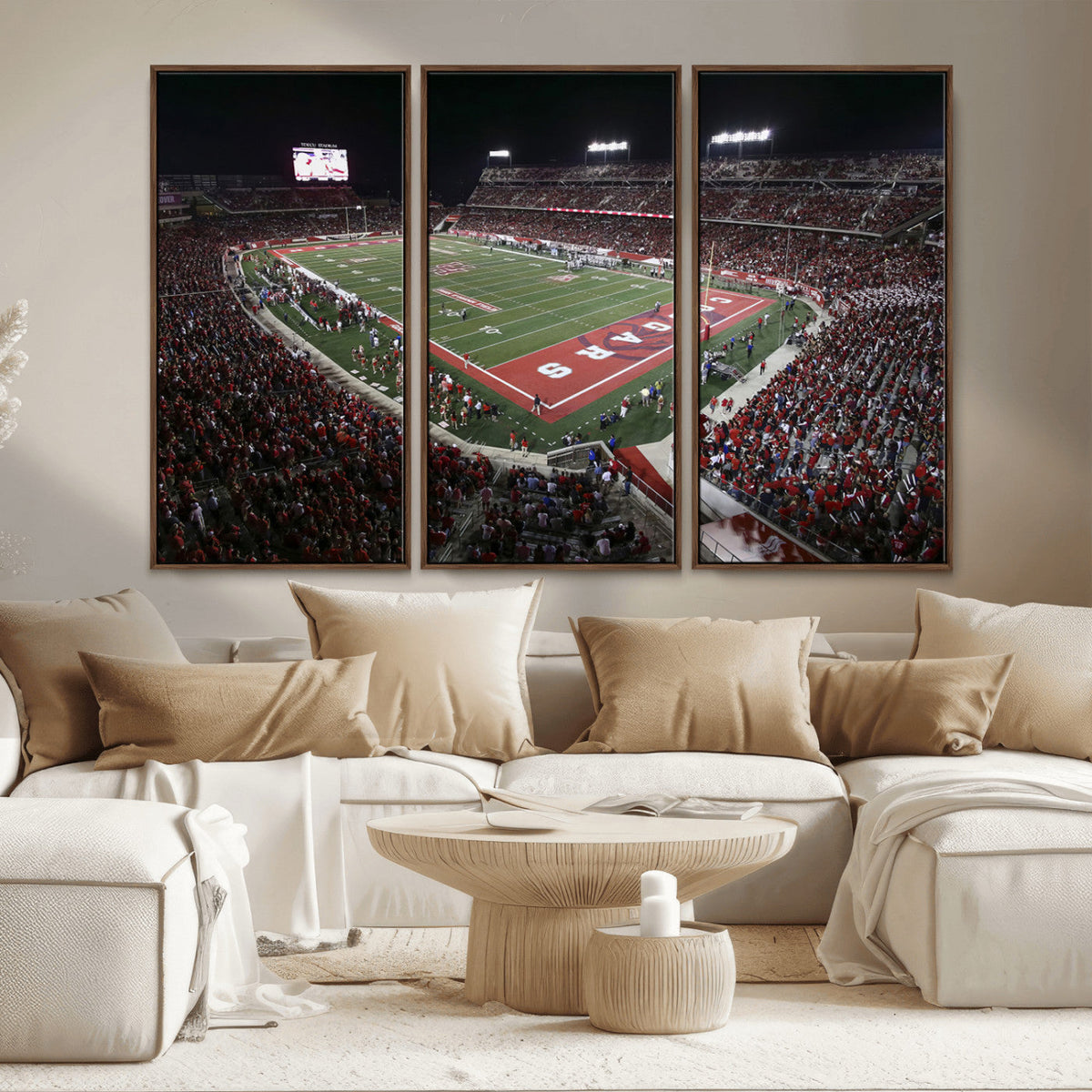 Houston Cougars Football Team Print - Houston TDECU Stadium