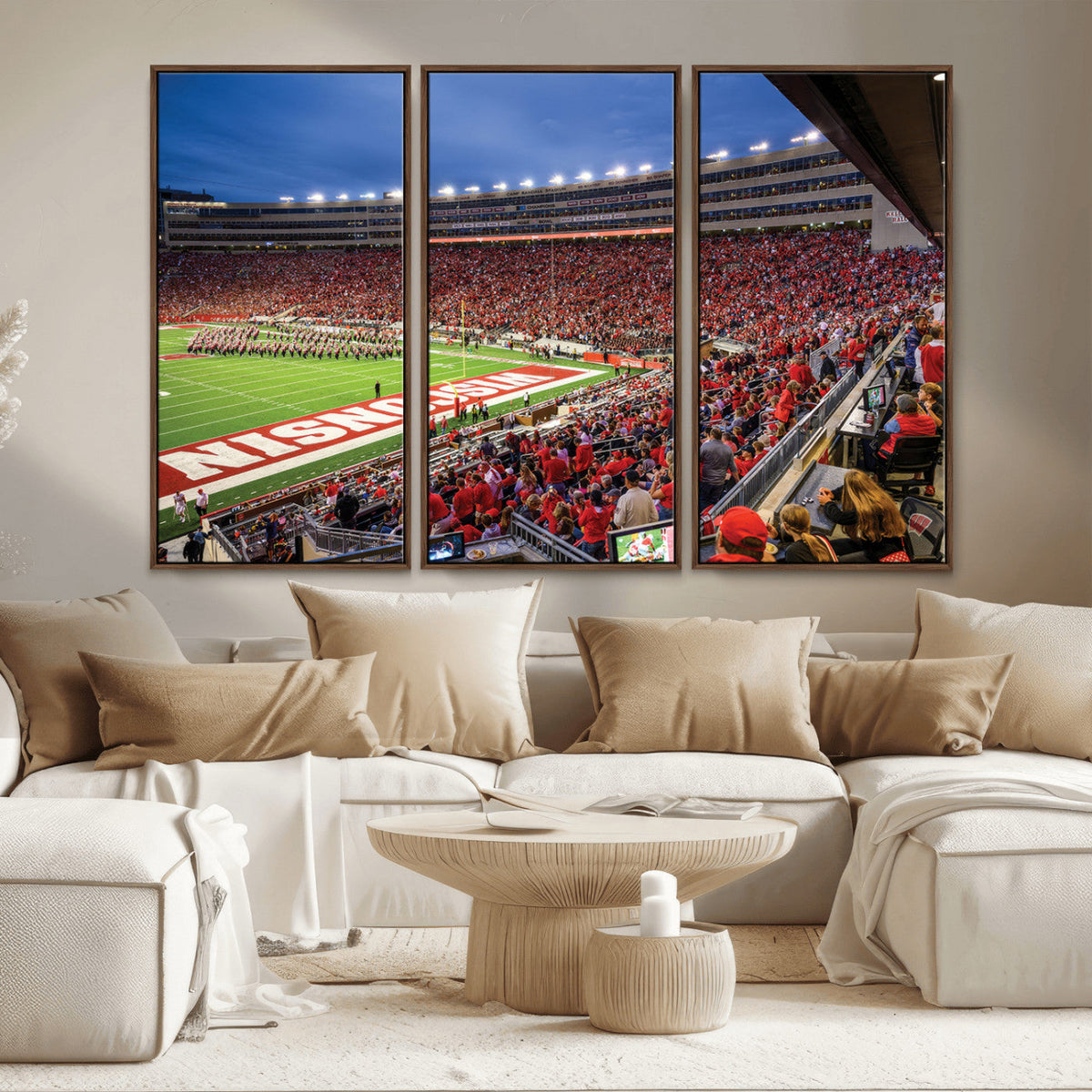 Wisconsin Badgers Football Team Print - Madison Camp Randall