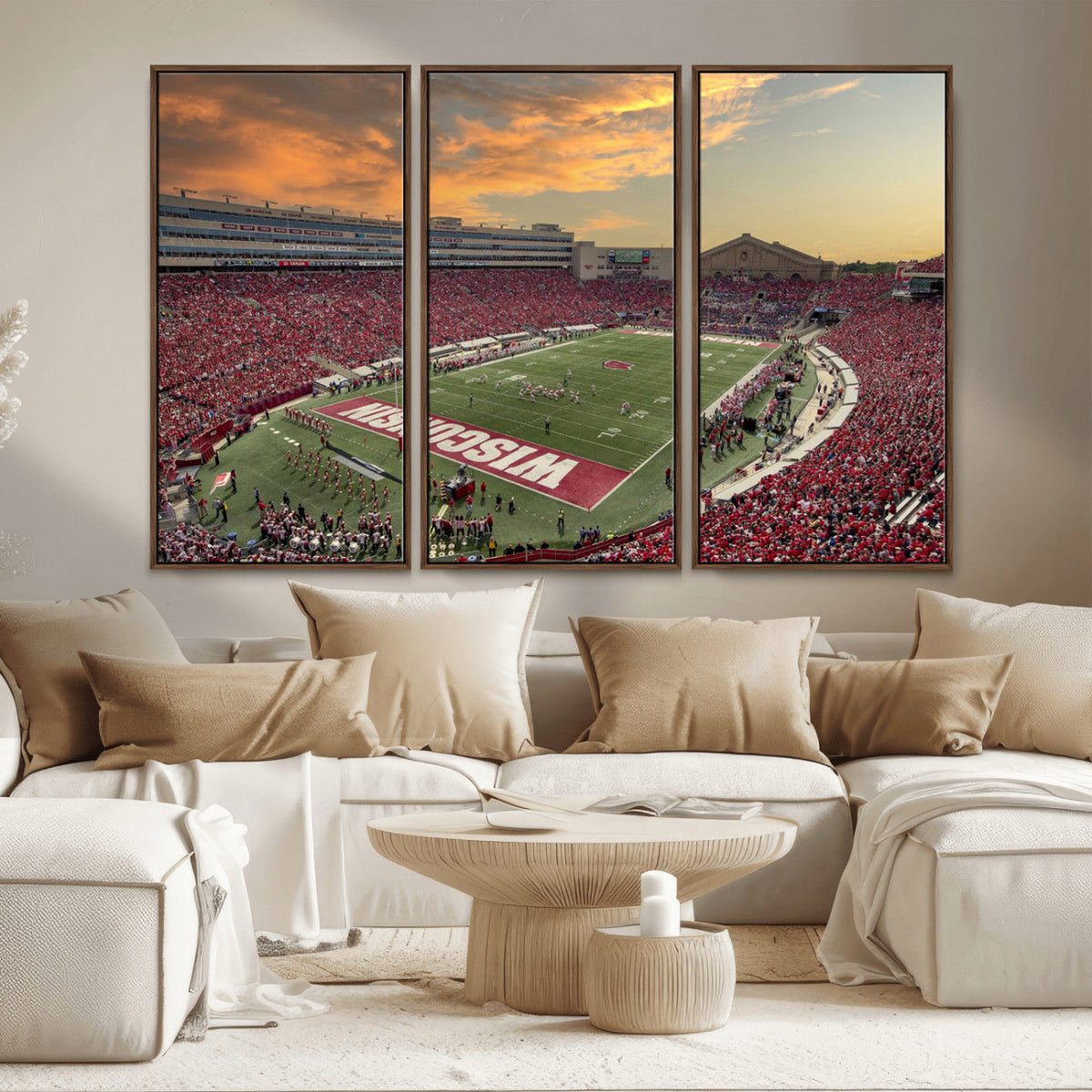 Camp Randall Stadium Wisconsin Badgers Large Wall Art Canvas
