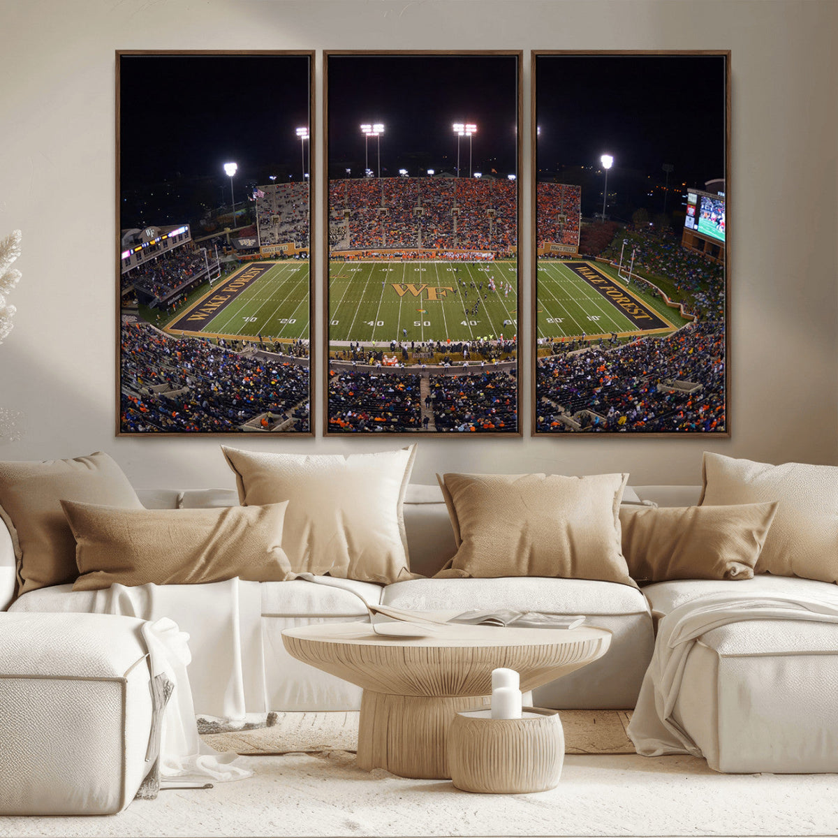Demon Deacons Print Canvas, Football Team Print -
