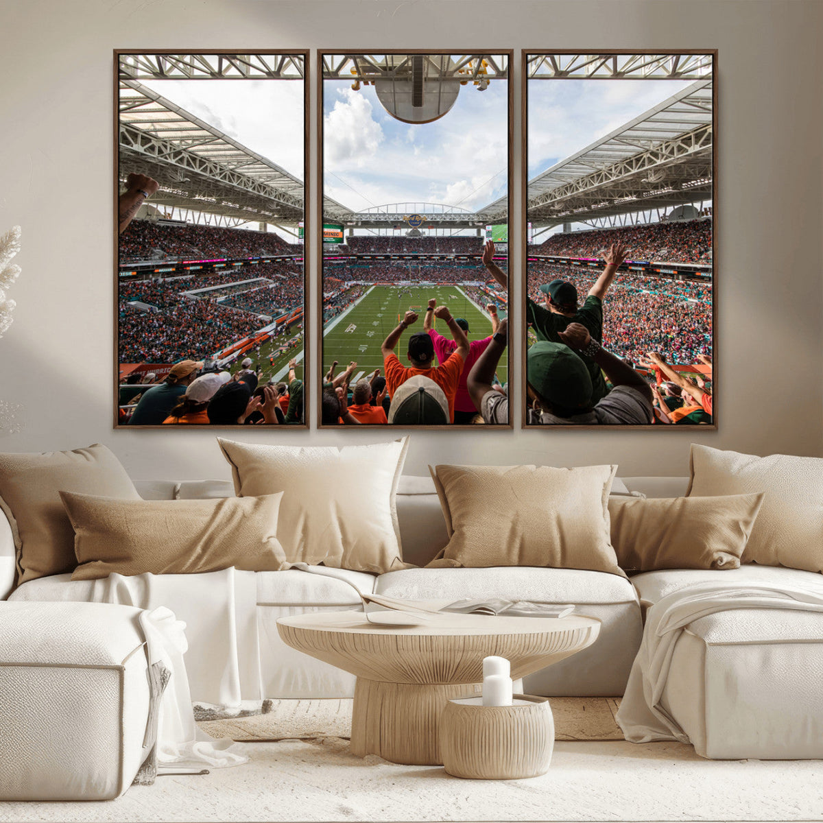 Miami Hurricanes Football Team Wall Art Print - Miami Hard