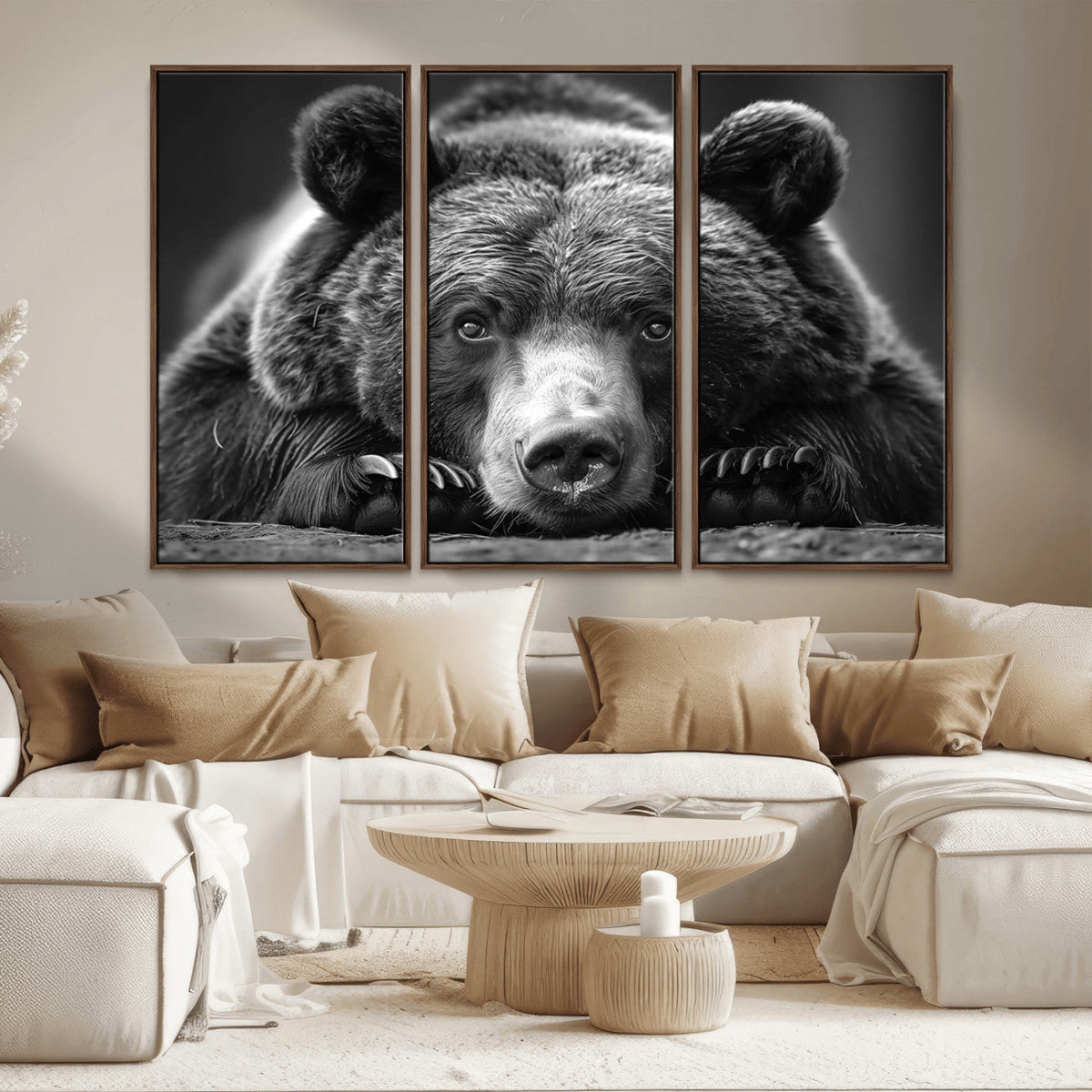 Resting Grizzly 399 Bear Canvas Print | Ready to Hang Wall