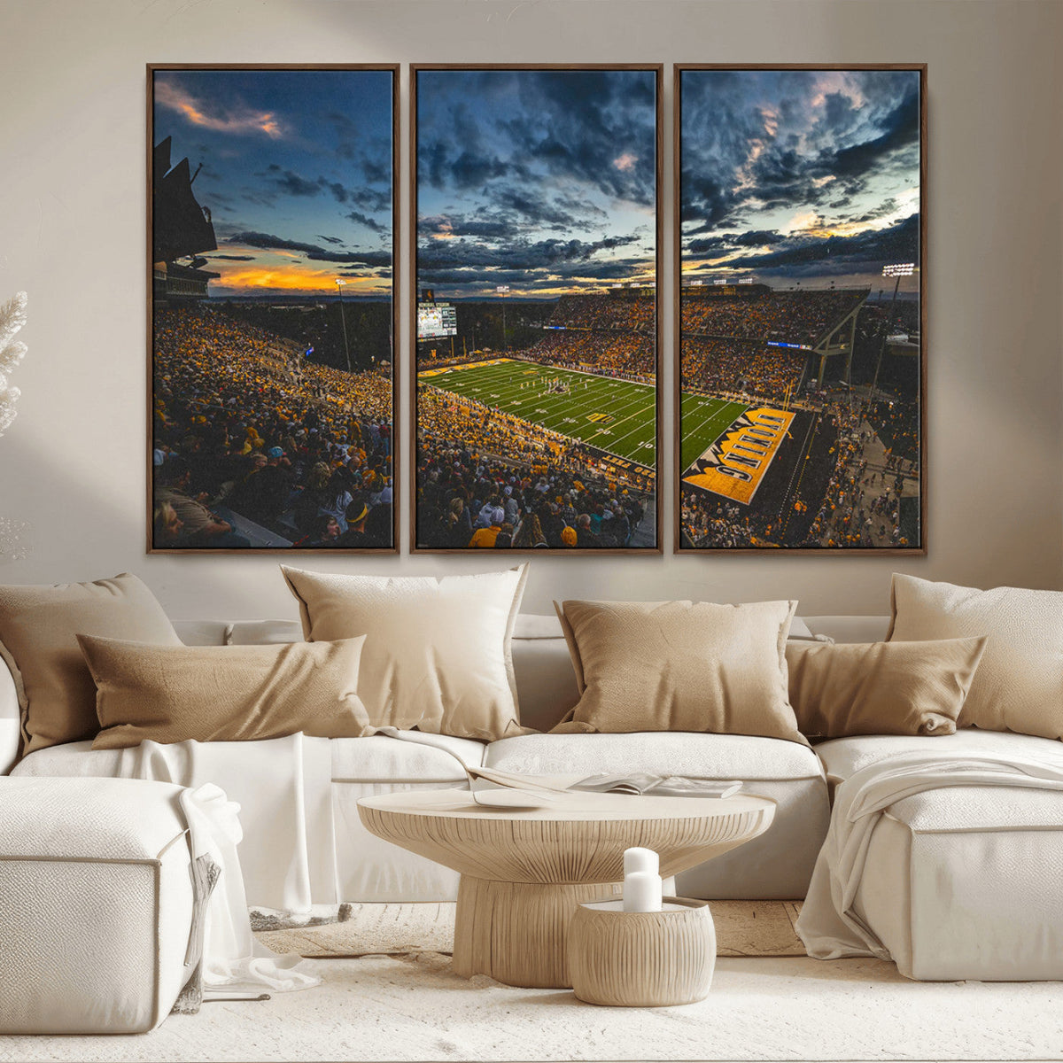 University of Wyoming Cowboys Football Team Print - Laramie