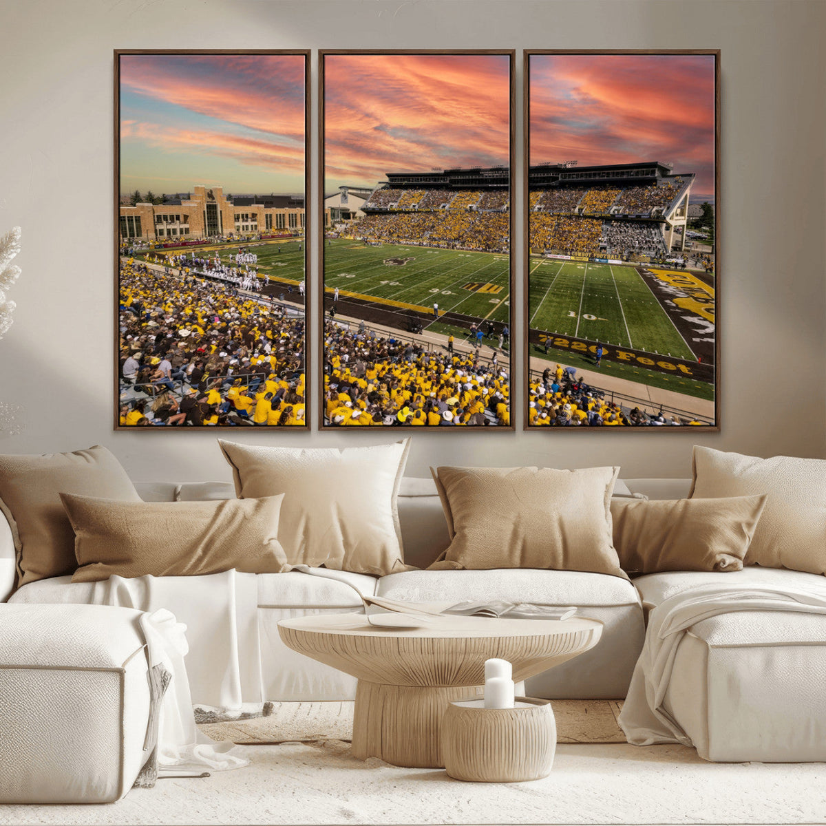 University of Wyoming Cowboys Football Team Print - Laramie