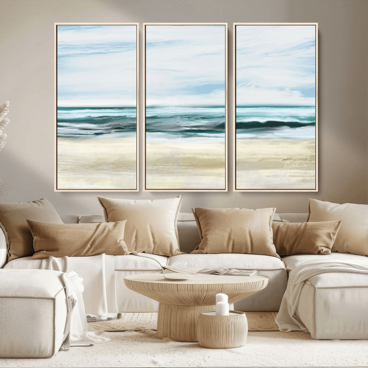 Ocean Abstract Wall Art Canvas Print
