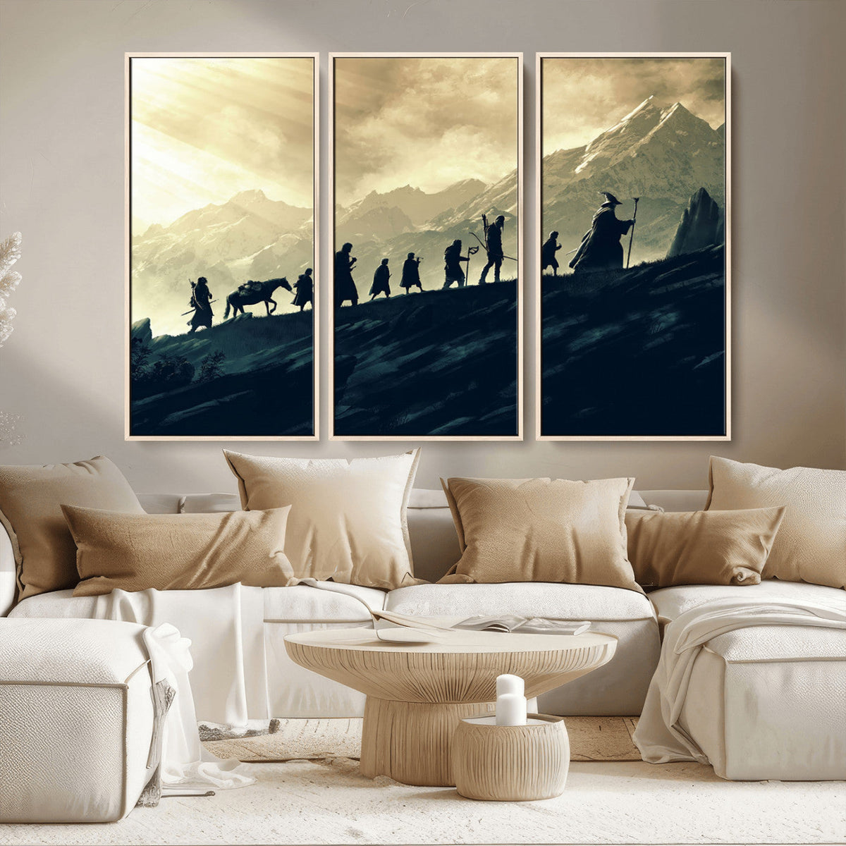Fellowship Journey Wall Art – Fantasy Adventure Canvas Print