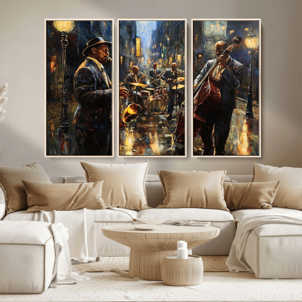 Jazz Canvas Wall Art Print – Abstract African American Music