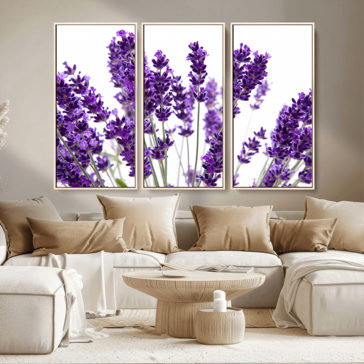 Lavender Flower Wall Art Canvas Print