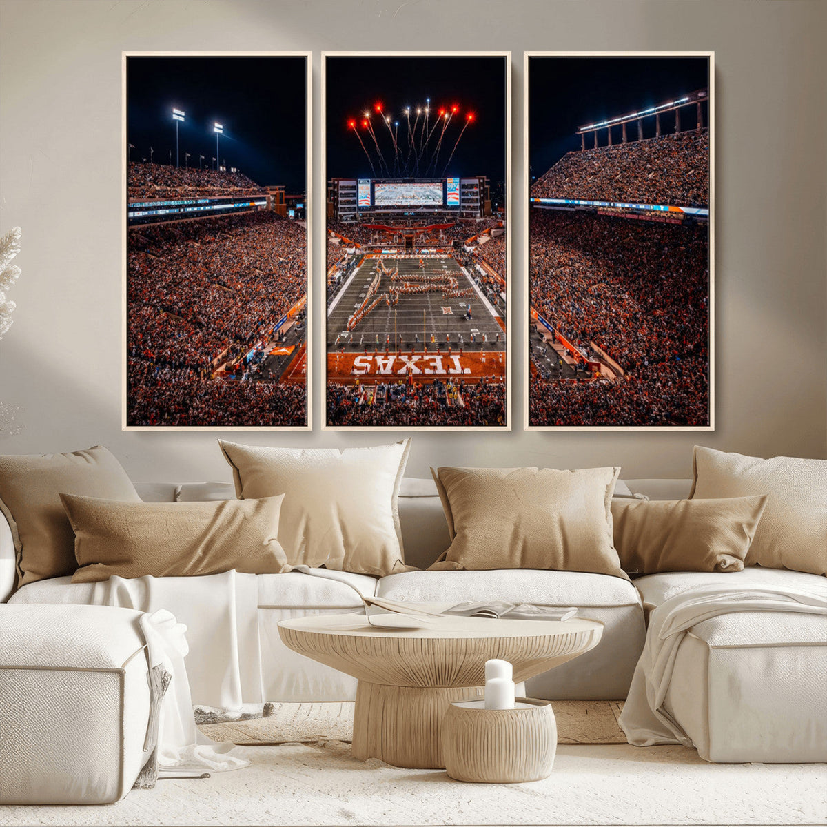 Texas Stadium Night Game Wall Art Canvas Print – Vibrant