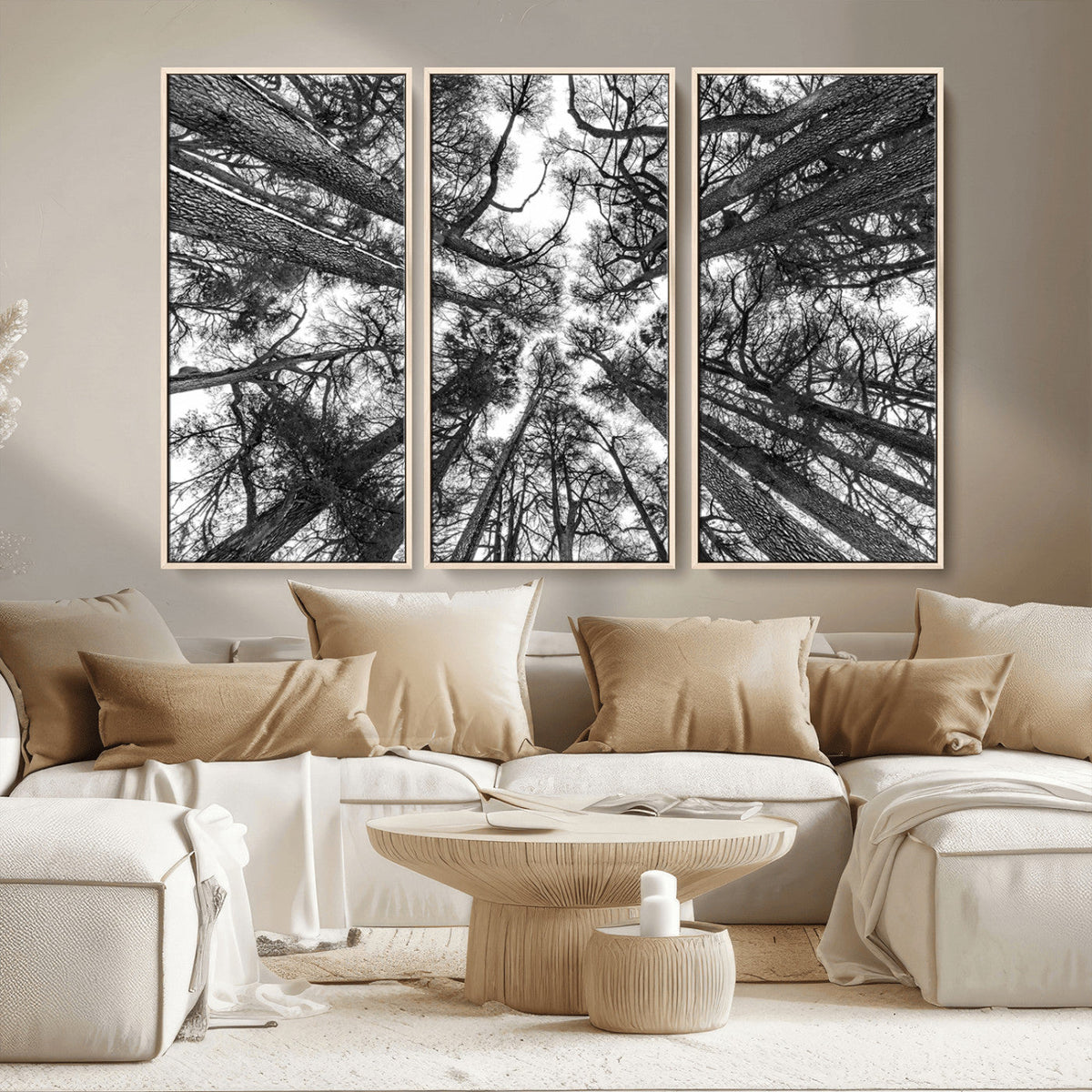 Trees Contemporary Art Canvas Print