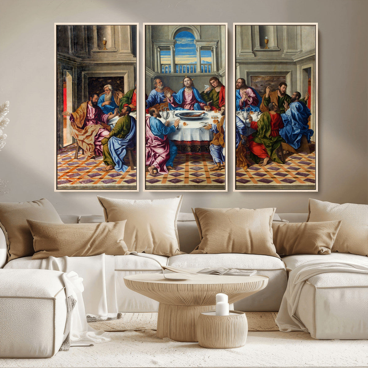 The Last Supper Multi Panel Canvas Wall Art