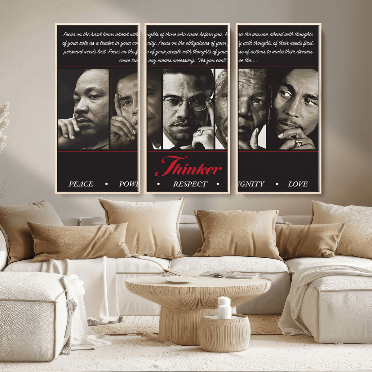 Thinkers of Wall Art Canvas Print - Inspirational Wall Art