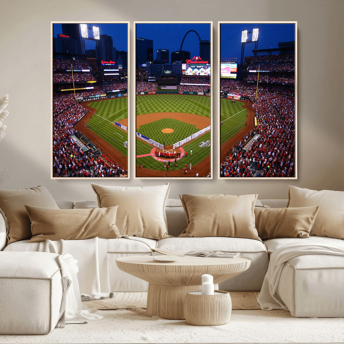 St. Louis Cardinals Baseball Team Print - Busch Stadium Wall