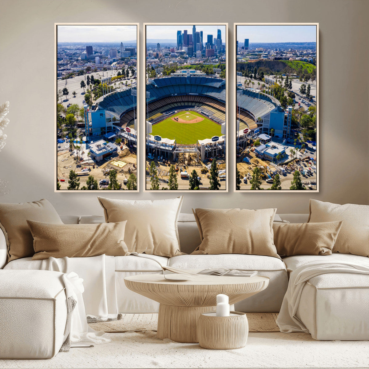 Los Angeles Dodgers Dodger Stadium Wall Art Canvas Print -
