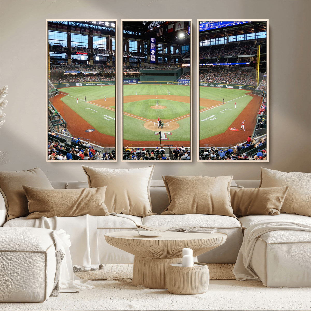 Texas Rangers Baseball Team Print - Arlington Globe Life