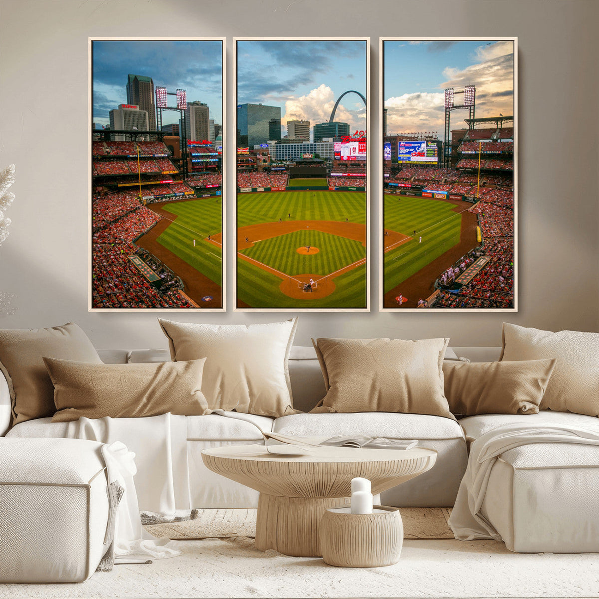 St. Louis Cardinals Baseball Team Print - Busch Stadium Wall