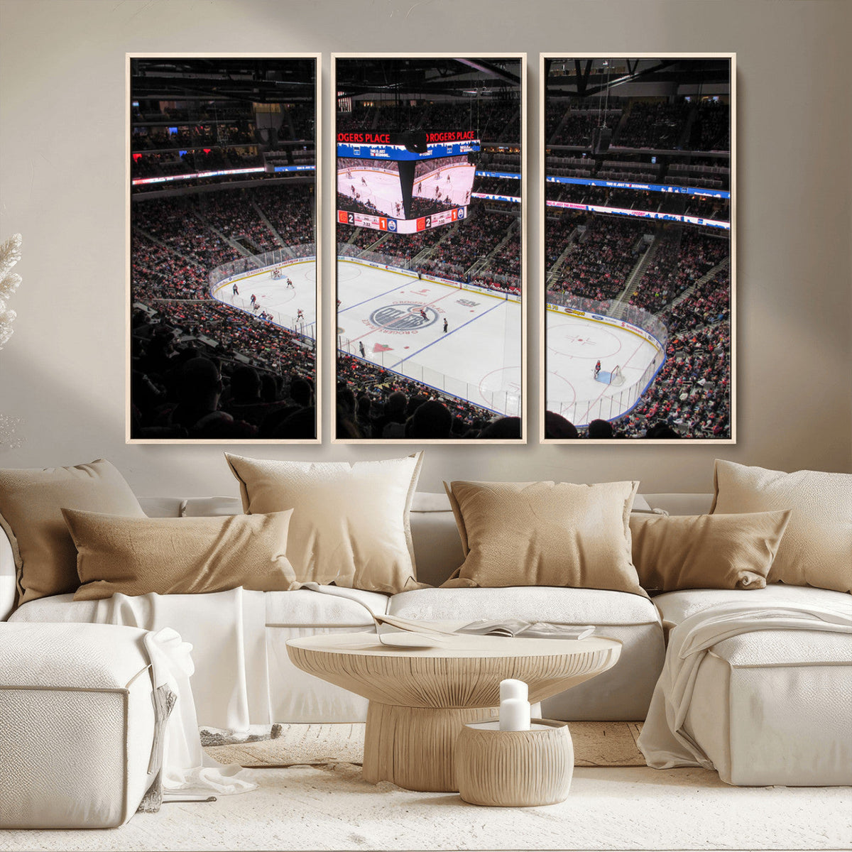 Rogers Place Edmonton Oilers Ice Hockey Stadium Wall Art,