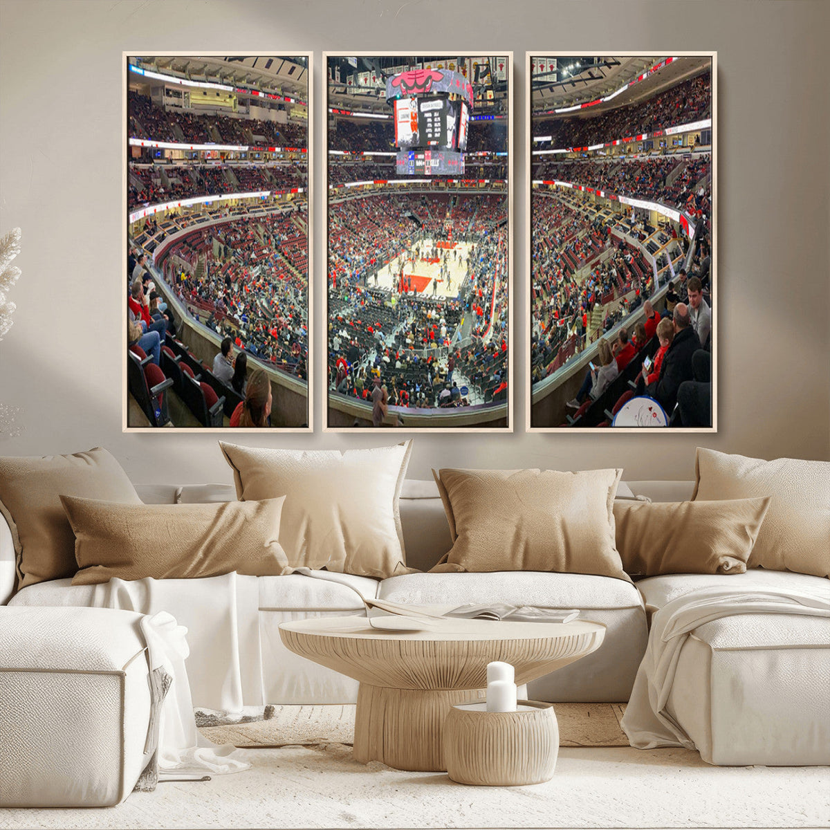 United Center Chicago Bulls Stadium Wall Art Canvas Print