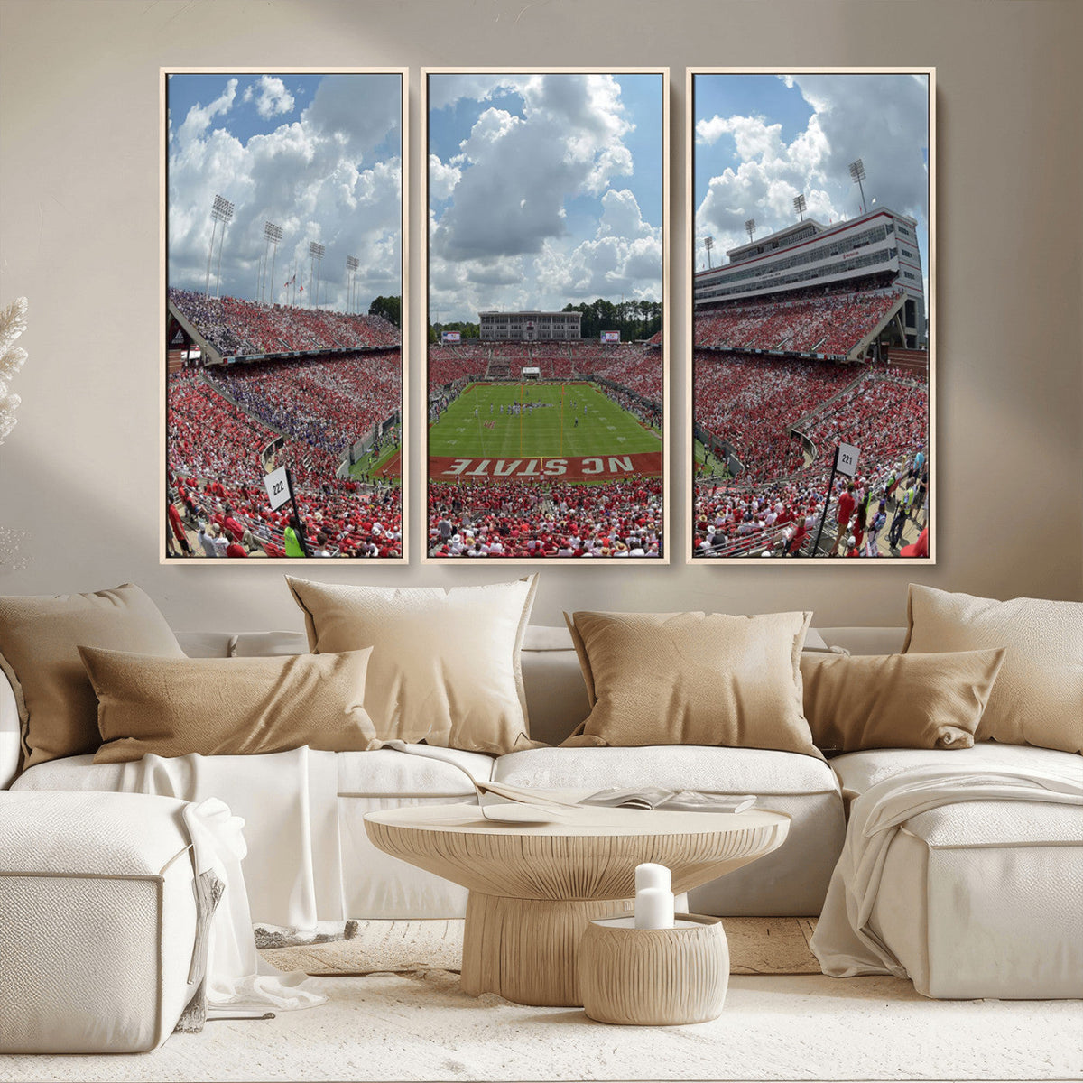 NC State Wolfpack Football Team Print Canvas- Raleigh
