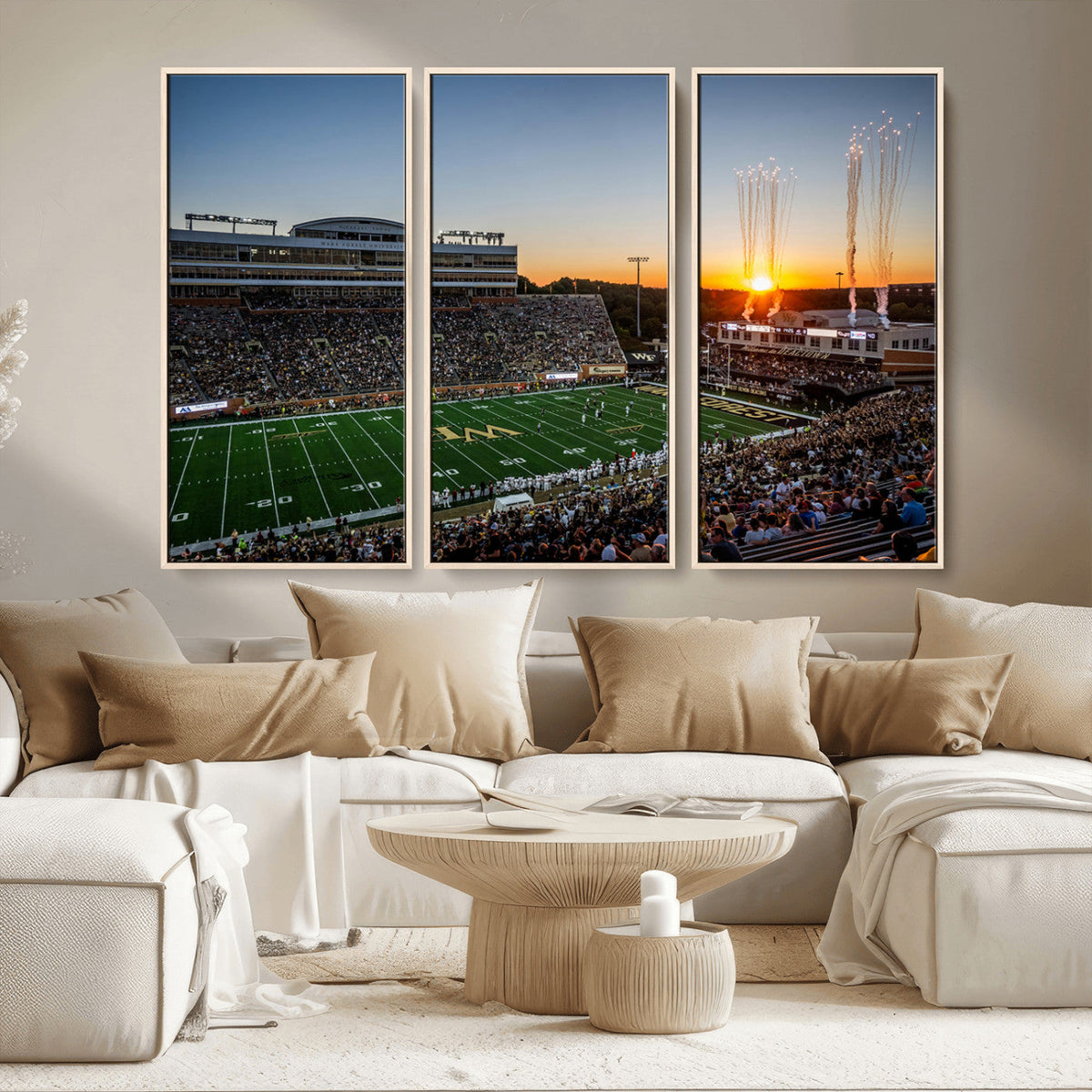 Demon Deacons Football Team Print Canvas- Winston-Salem