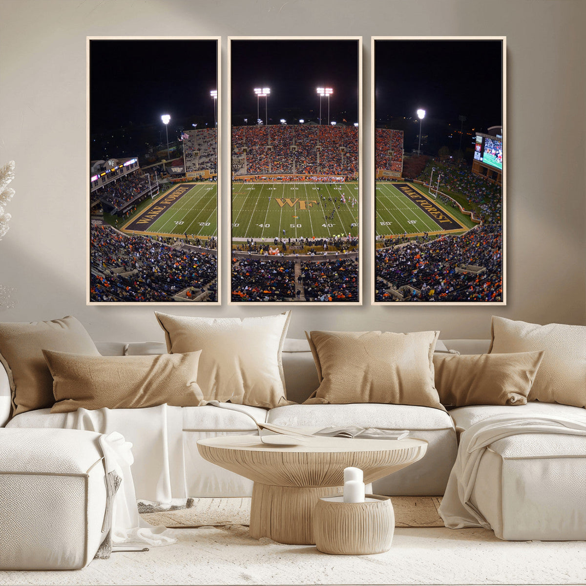 Demon Deacons Print Canvas, Football Team Print -