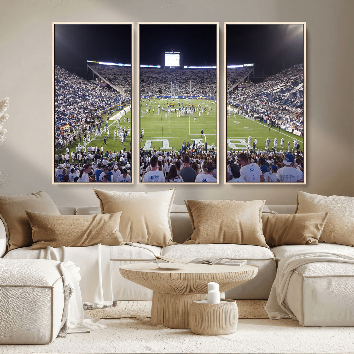 Brigham Young University Cougars Football Print Canvas -