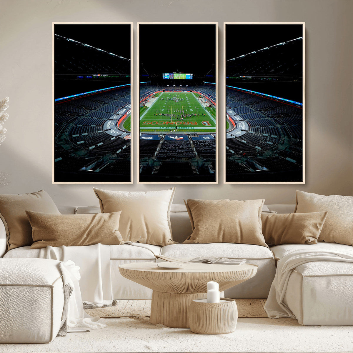 Denver Broncos Football Team Print Canvas- Denver Empower