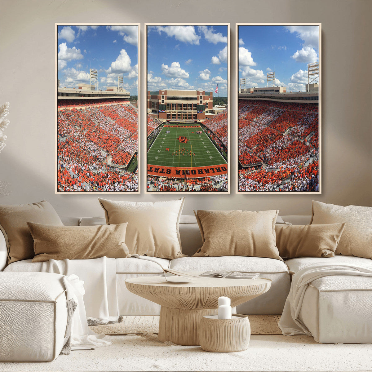 Oklahoma State Cowboys Football Team Print - Stillwater