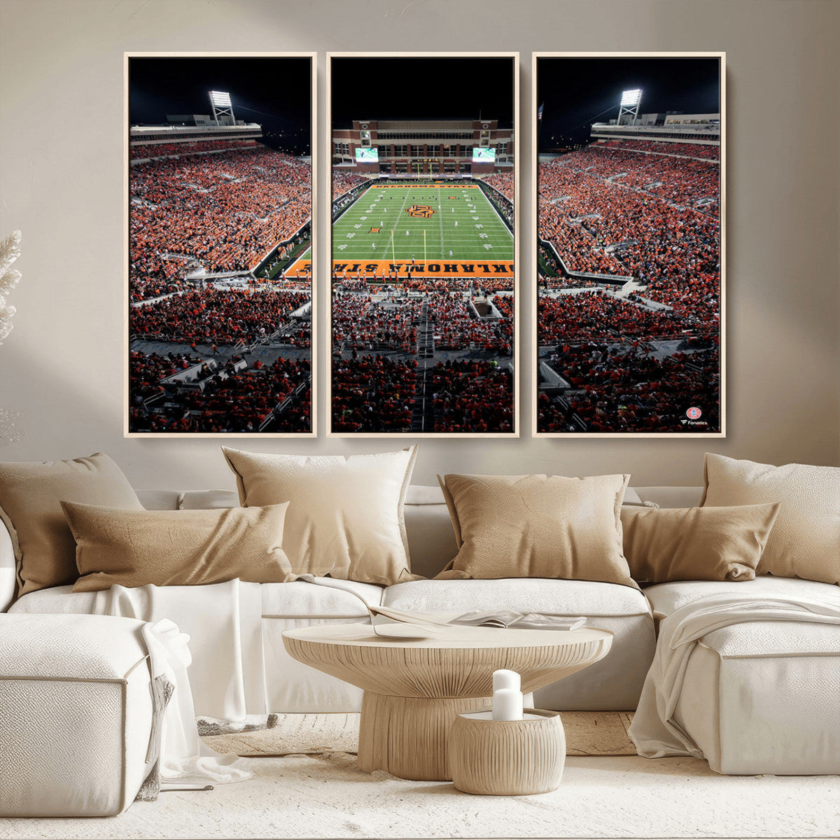 Oklahoma State Cowboys Canvas Print, Football Team Print -