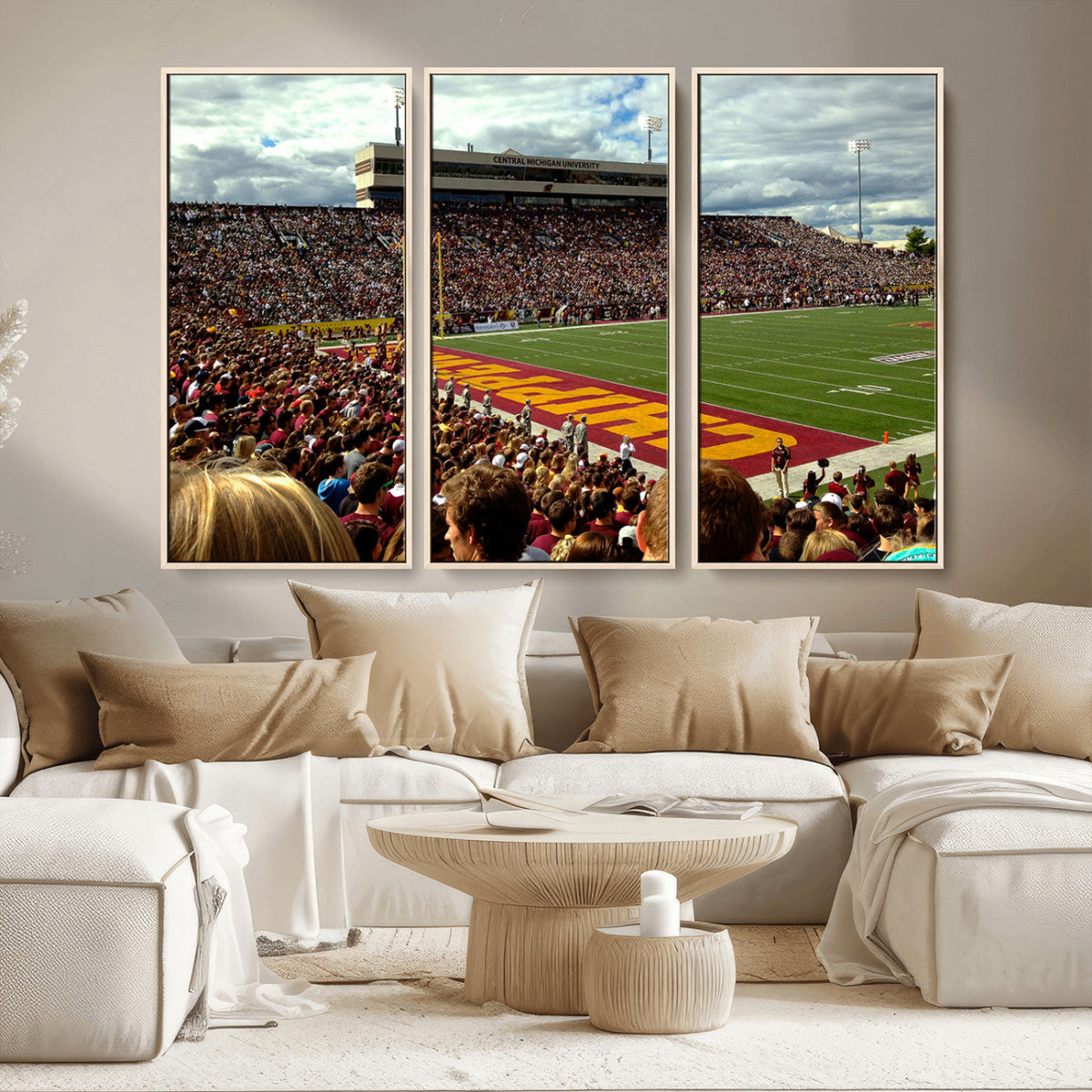 Central Michigan University Chippewas Football Team Print -