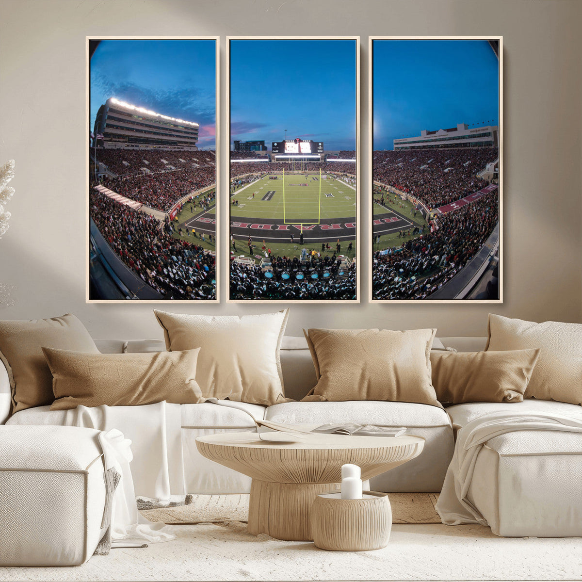 Texas Tech Red Raiders Canvas, Framed Football Team Print -