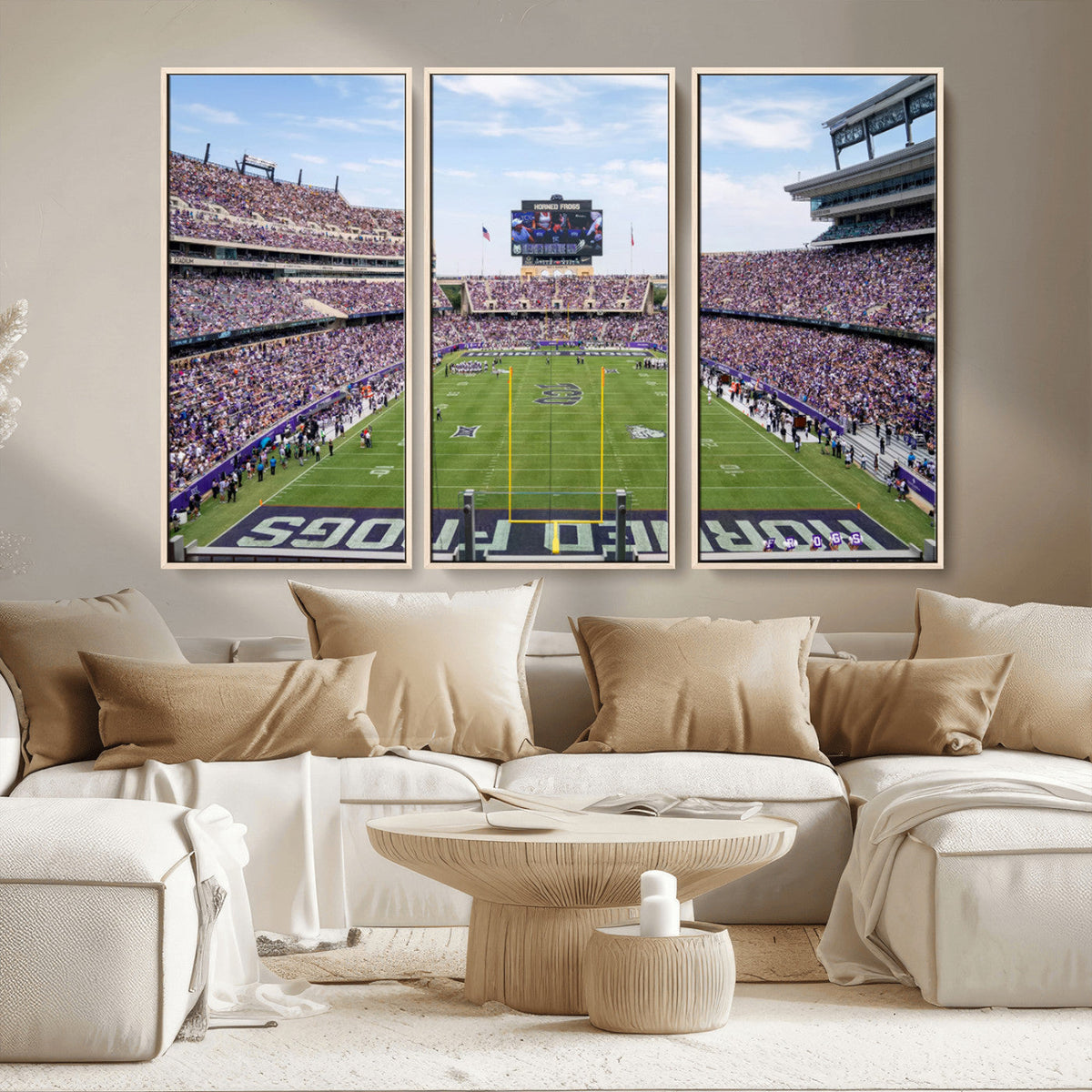 TCU Horned Frogs Football Team Print - Fort Worth Amon G.