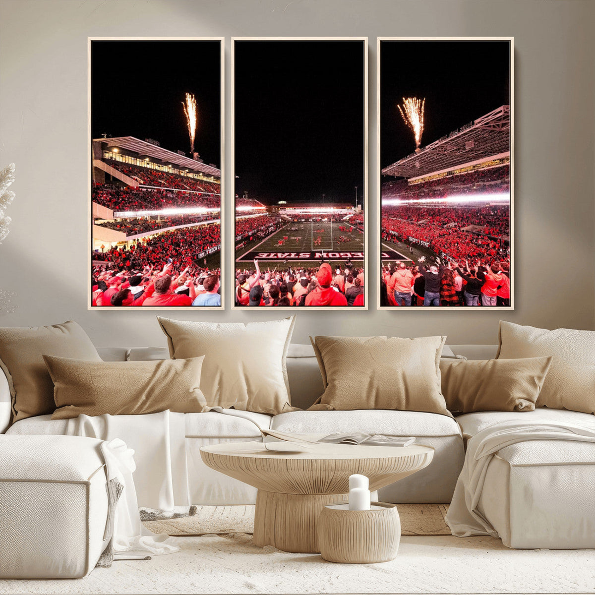 Oregon State Beavers Football Team Print - Corvallis Reser