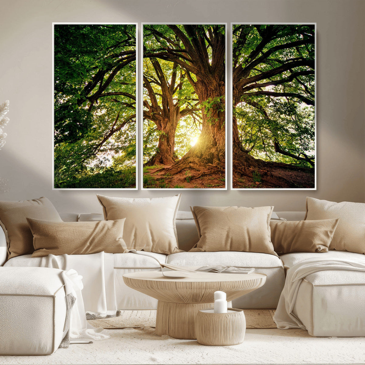 Majestic Ancient Tree Wall Art, NatureCanvas Print, Woodland