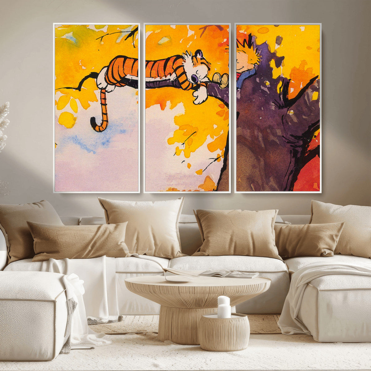 High-Quality Giclee Canvas Print – Framed Calvin Wall Art