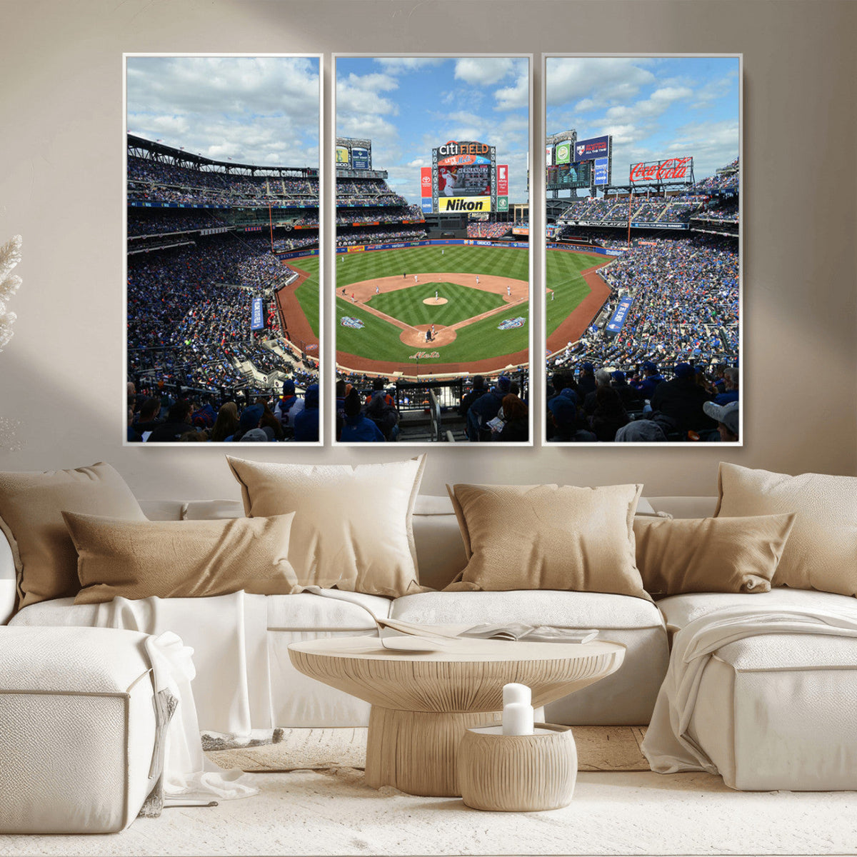 New York Mets Baseball Team Print - Citi Field Stadium Wall