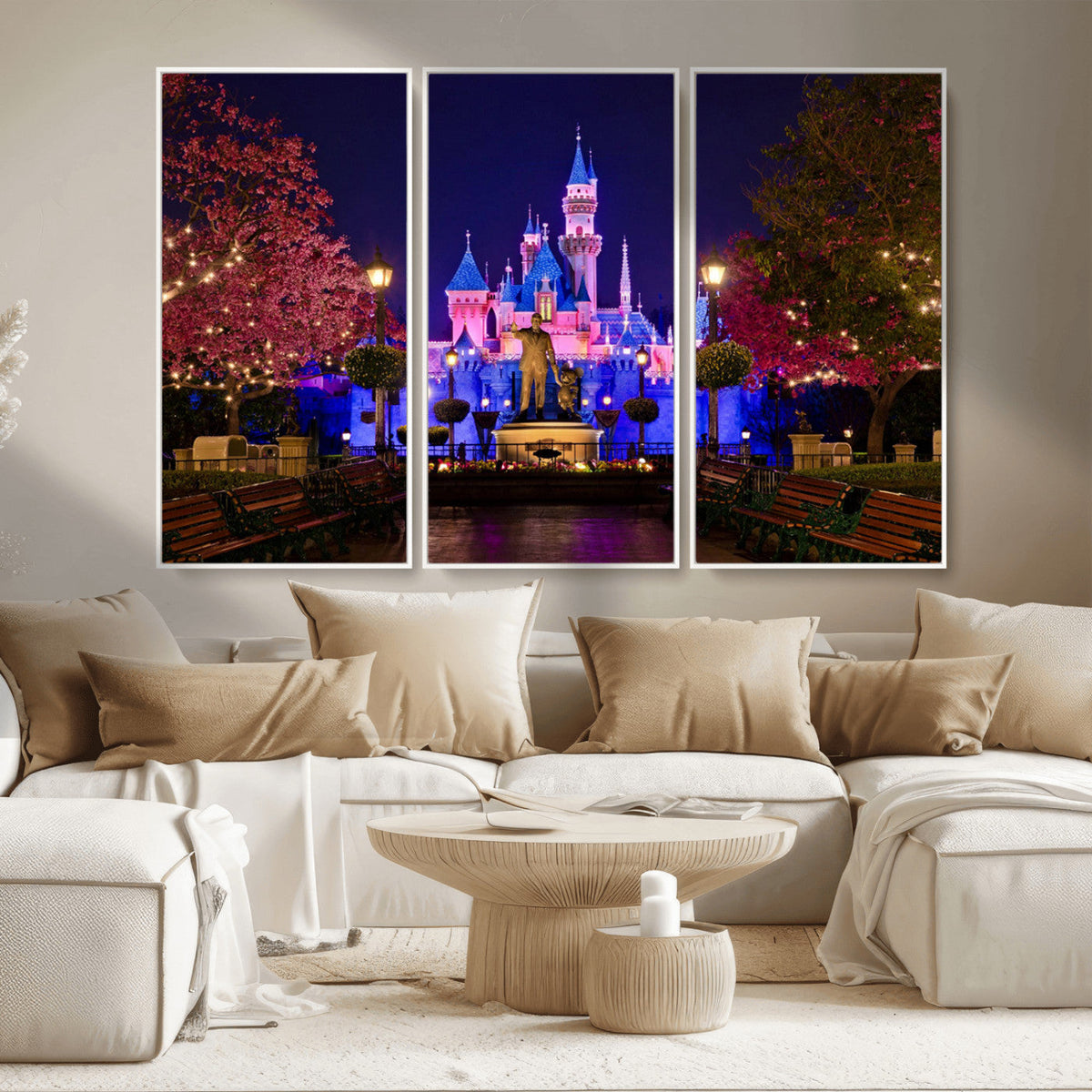 Castle Large Wall Art Disney Magic Kingdom Kids Room Decor -