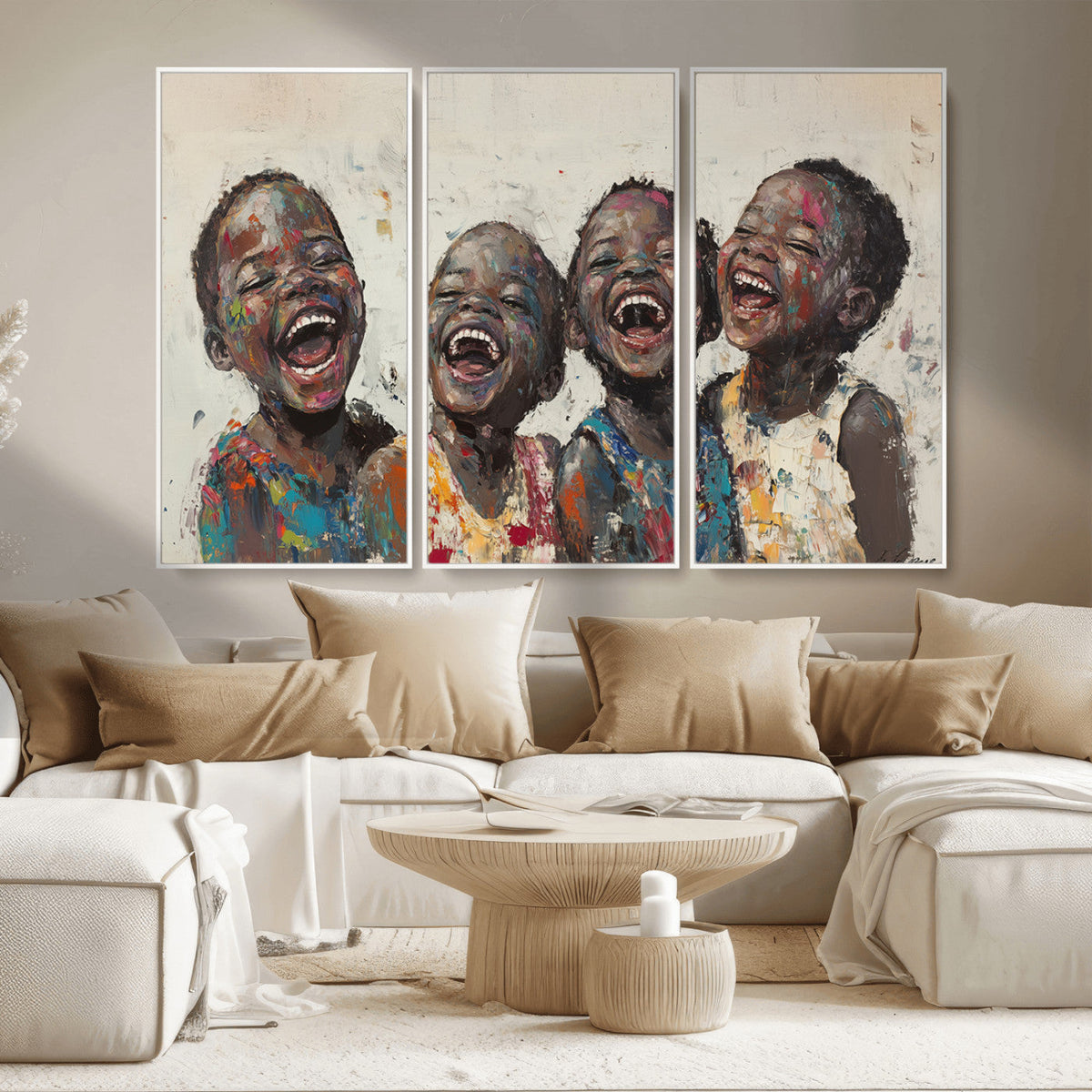 Shai Yossef Print - Joyful Childhood Canvas Wall Art -