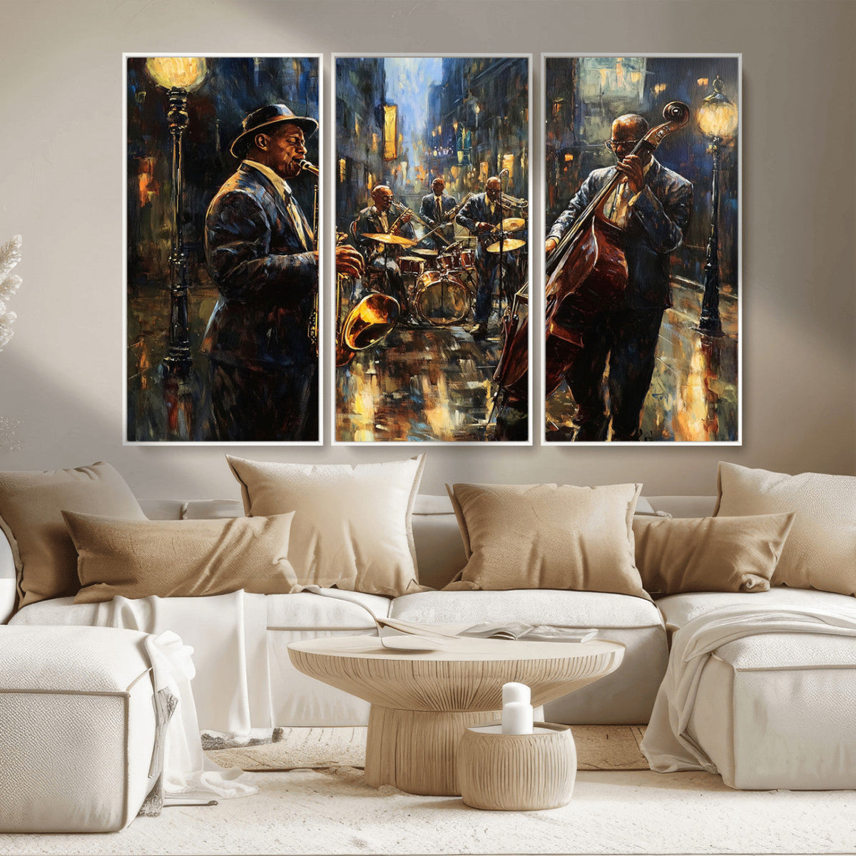 Jazz Canvas Wall Art Print – Abstract African American Music