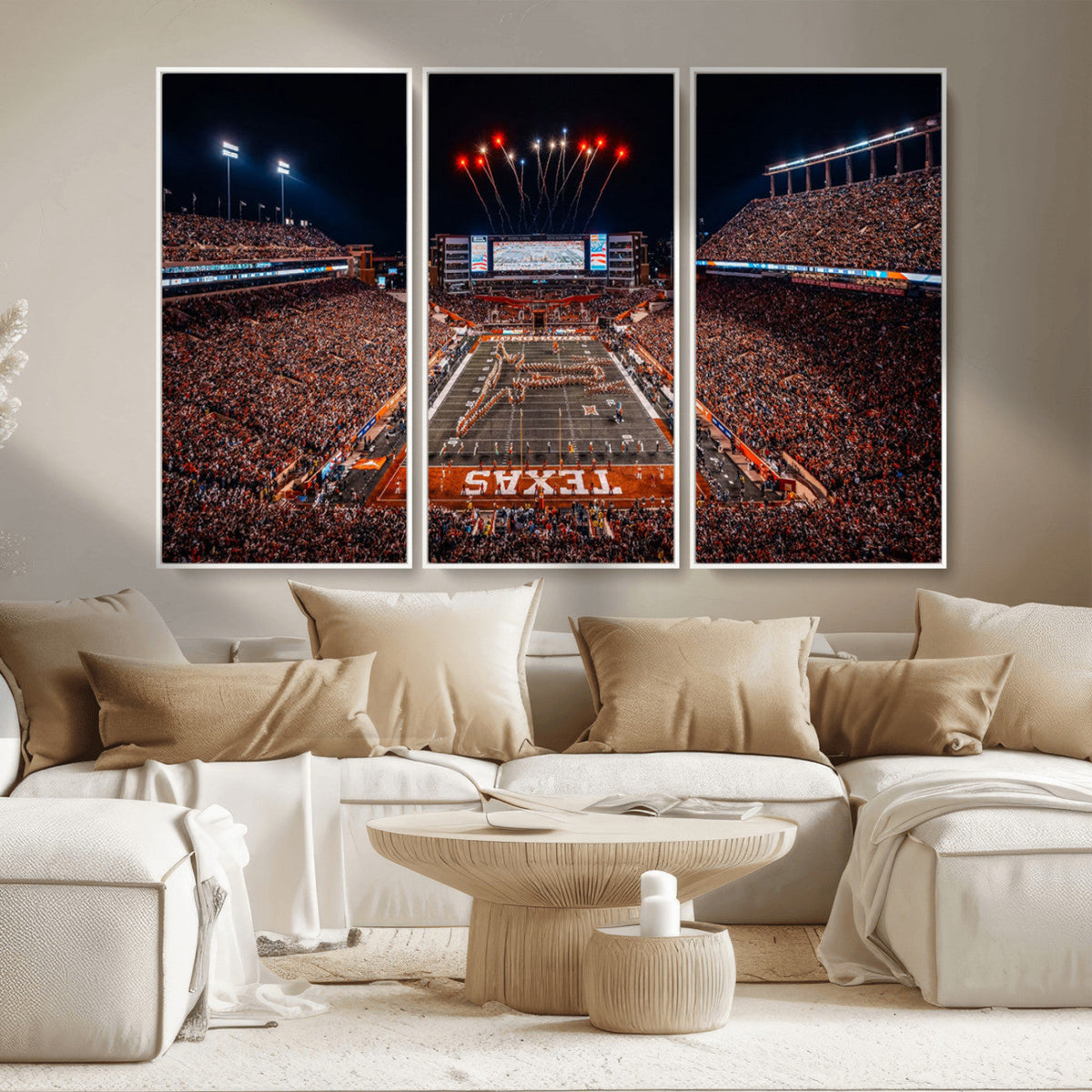 Texas Stadium Night Game Wall Art Canvas Print – Vibrant