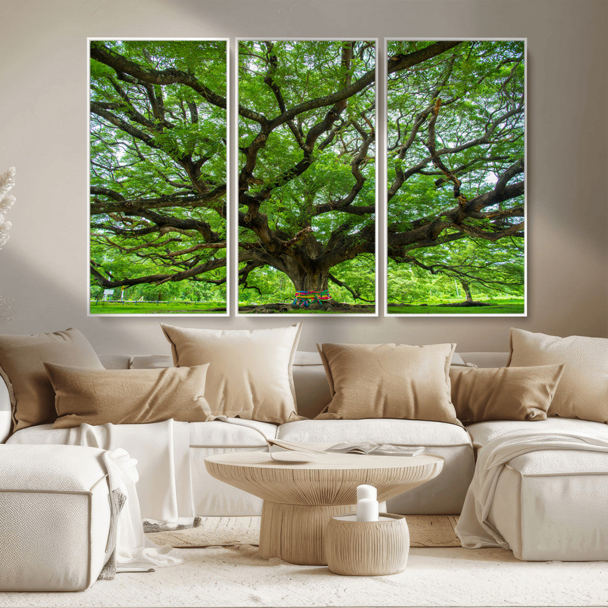 Angel Oak Tree Wall Art Canvas Print – Framed Majestic