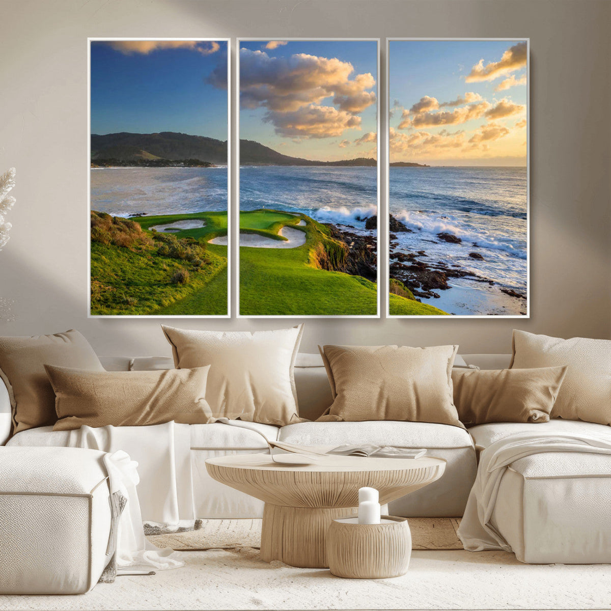 Pebble Beach Golf Links Wall Art Canvas Print – Iconic