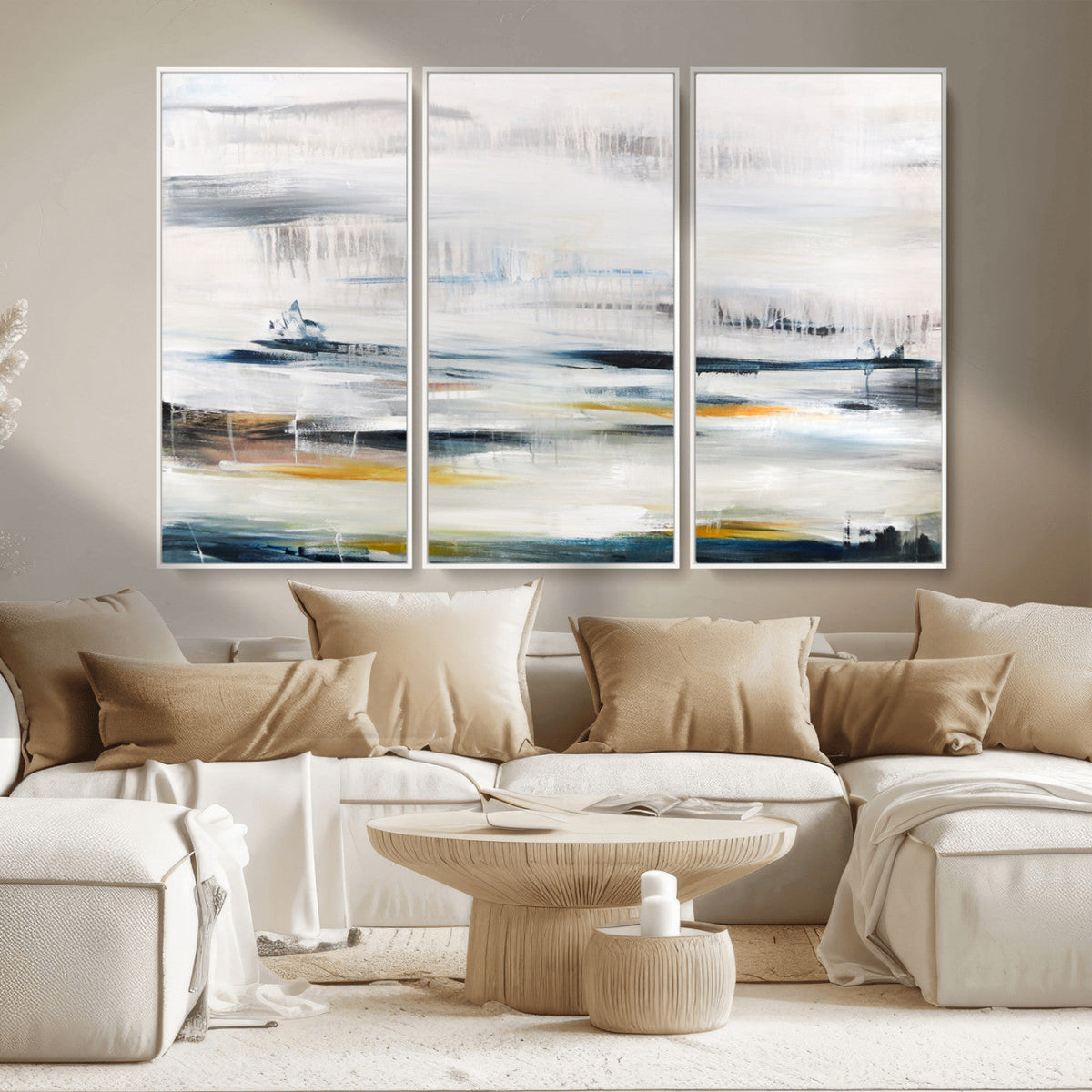 Soft Color Abstract Canvas Print